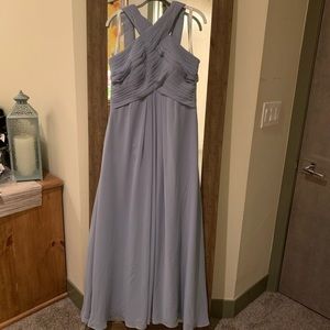 Azazie Kaleigh Dusty Blue Dress size A12